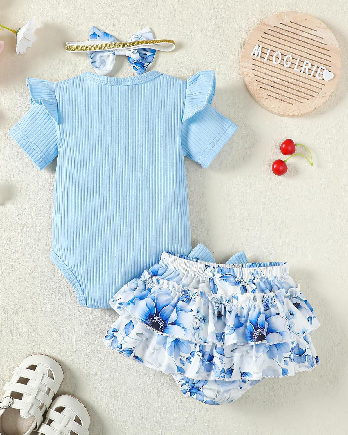 Newborn Infant Baby Girl Clothes Romper Shorts Set Floral Summer Outfits Cute Baby Clothes Girl
