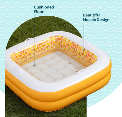 3-in-1 Inflatable Baby Pool & Bathtub