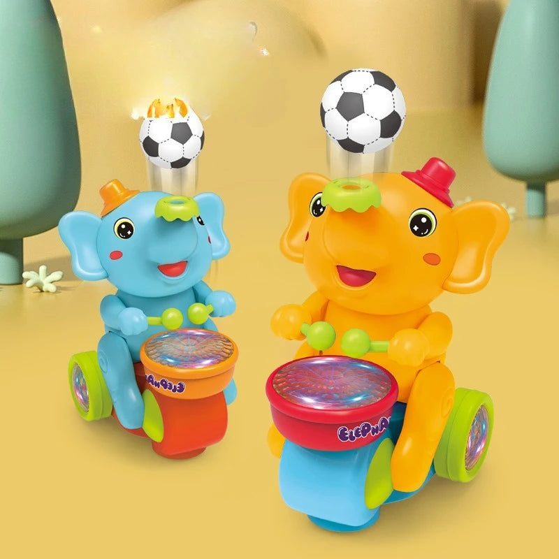 Baby Toys Electric Puzzle Blowing Balls Little Elephant Gods Elephant Toys For Kids Boys Music Girls Universal Baby