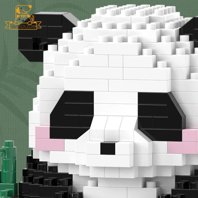 Panda Building Blocks 532PCS Micro Bricks Cute Cartoon Animal Model Construction Set Game Educational STEM Toy Adults Kids Gift