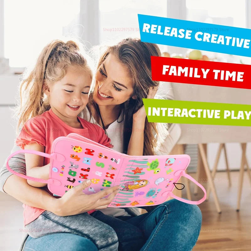 2026 New Montessori Toddler Busy Board Educational Activity for Basic Dress Motor Skills Sensory Baby Learning Toys for Travel