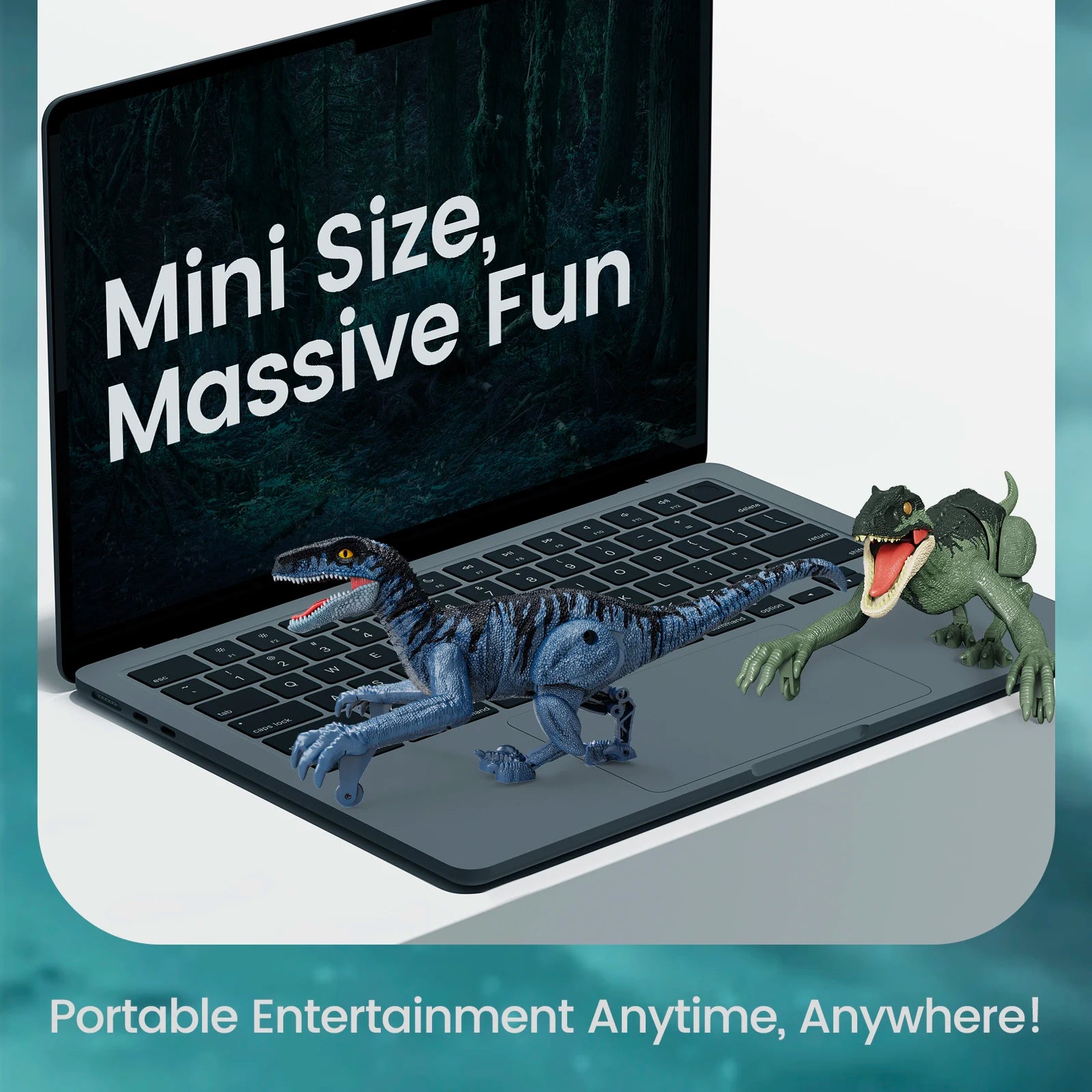 2.4GHz Remote Control Dinosaur, Simulation Walking Velociraptor Robot Toy, Electronic RC Dinosaur Toys, Gift for Boys Girls