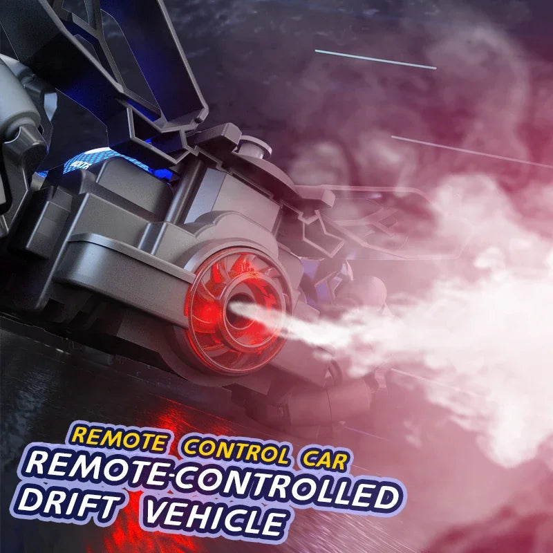 Q186 Single Control Hand Gesture Double Control Cool Light Spray Rc Racing Toy Remote Control Stunt Car Toys for Boys Gifts