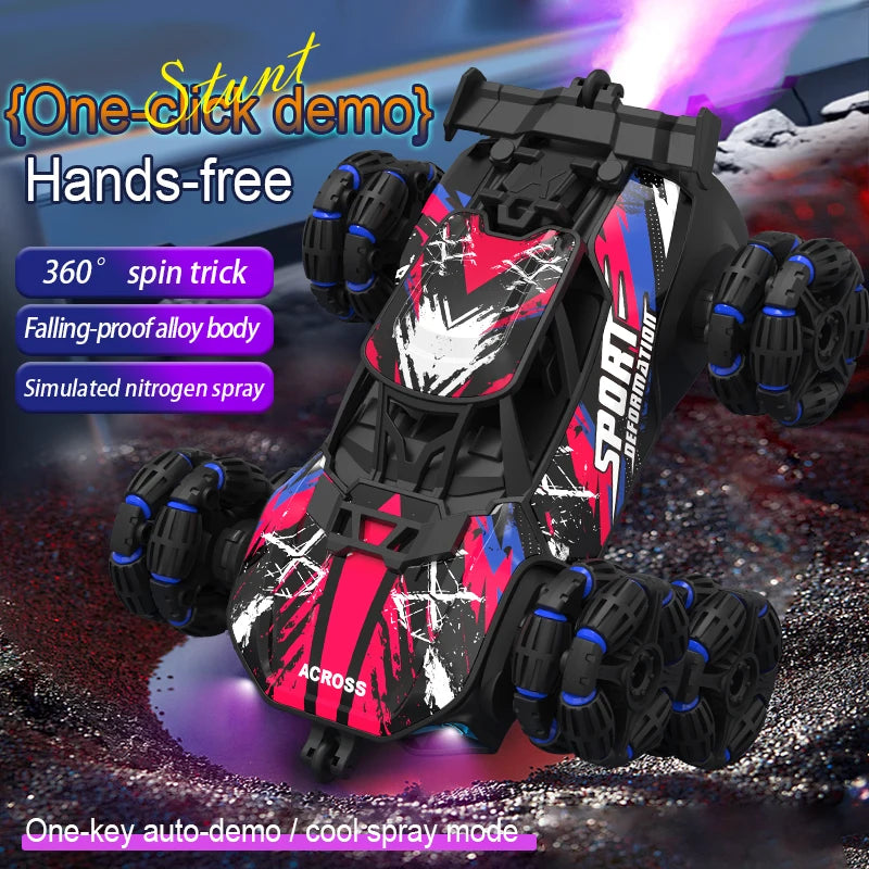 NEW 8 Wheel Gesture Sensing Remote Control Toy Car for Kids 2.4GHz Off Road Racing Stunt Transform Vehicle Children Gift