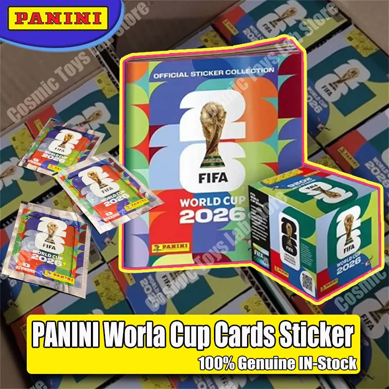 2026 Panini FIFA World Cup Sticker Box Official Football Sticker Collect Trading Stickers Booster Pack Sports Fans Souvenir Gift