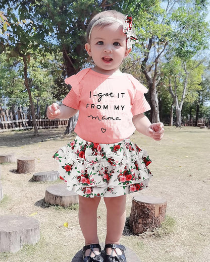 Newborn Infant Baby Girl Clothes Romper Shorts Set Floral Summer Outfits Cute Baby Clothes Girl